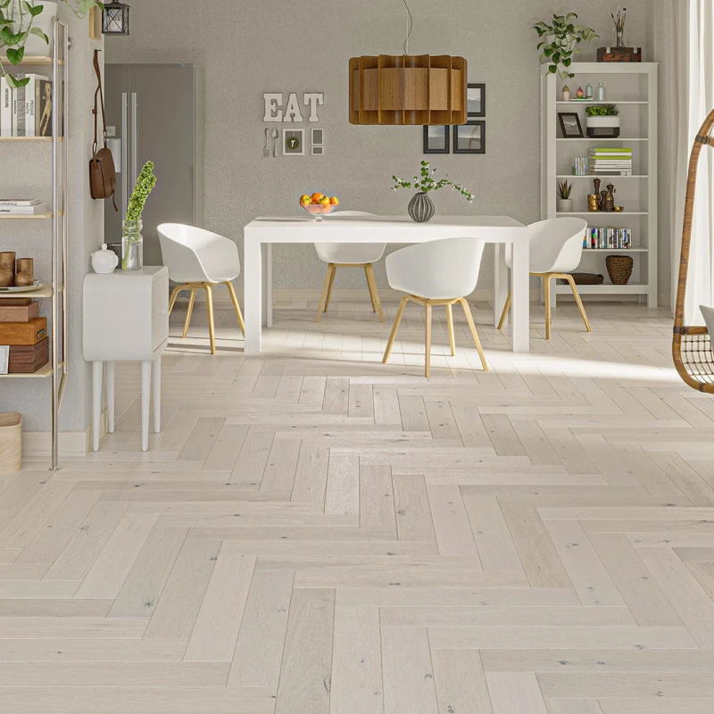 Stejar Cappuccino Herringbone 130 photo1